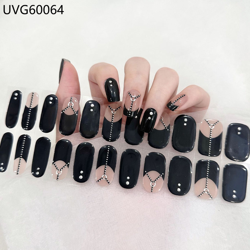 UV Gel Nail Sticker Semi-cured Semi-baked UV Nail Beauty Patch