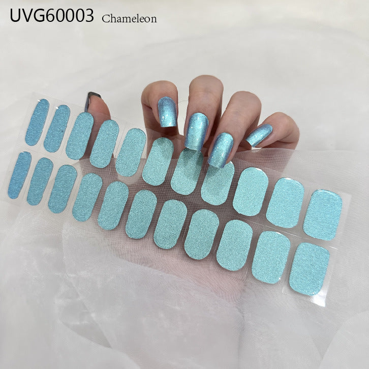 UV Gel Nail Sticker Semi-cured Semi-baked UV Nail Beauty Patch
