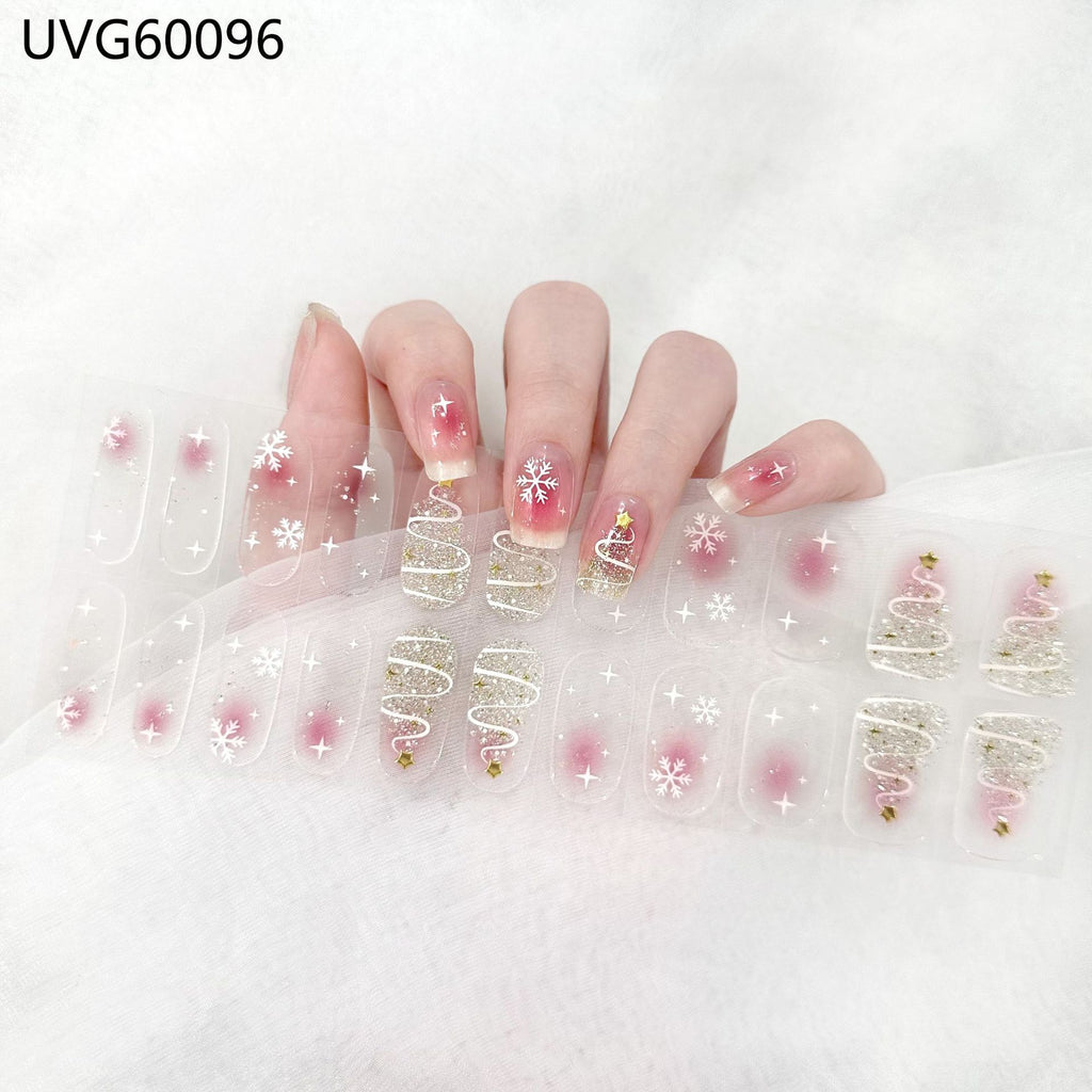 UV Gel Nail Sticker Semi-cured Semi-baked UV Nail Beauty Patch