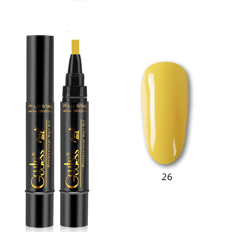3 In 1 Nail Glue Pen  One-step Glue Phototherapy Plastic Nail Magnet Pen French Water Ripple Cat Eye Strong Magnet Pen DIY Manicure Tool Pen