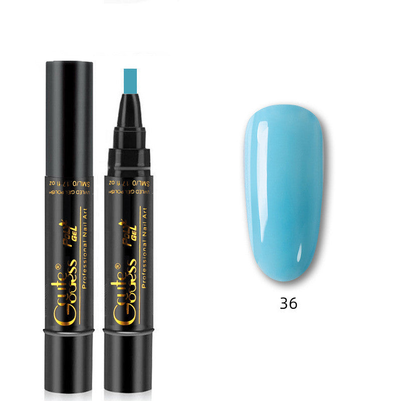 3 In 1 Nail Glue Pen  One-step Glue Phototherapy Plastic Nail Magnet Pen French Water Ripple Cat Eye Strong Magnet Pen DIY Manicure Tool Pen