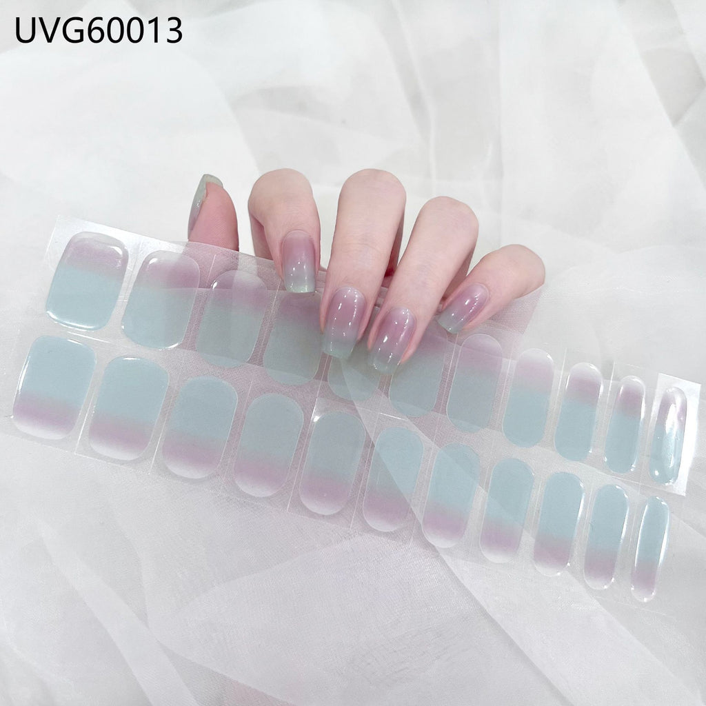 UV Gel Nail Sticker Semi-cured Semi-baked UV Nail Beauty Patch