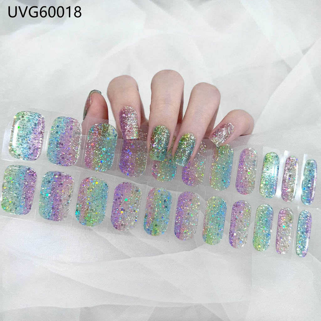 UV Gel Nail Sticker Semi-cured Semi-baked UV Nail Beauty Patch