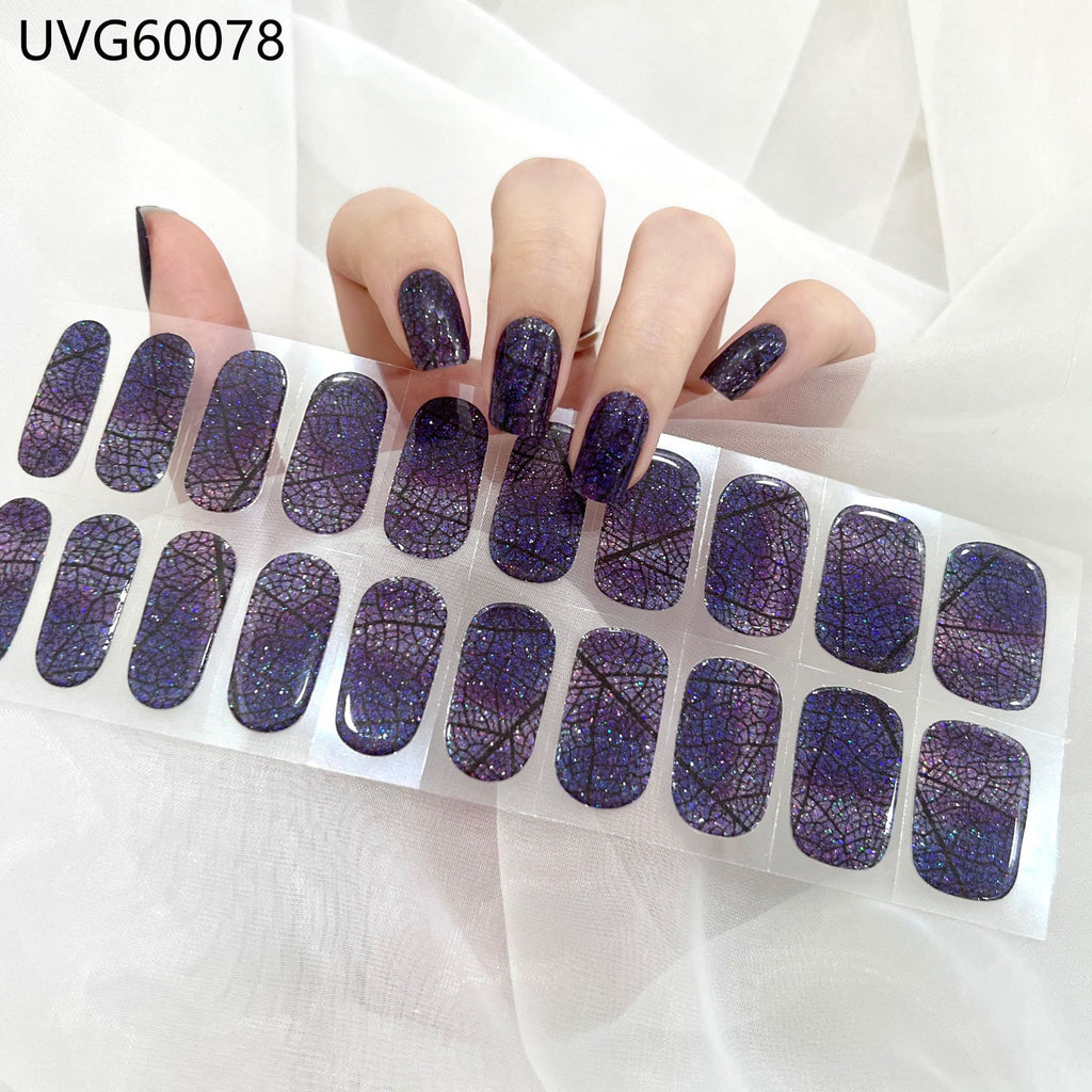 UV Gel Nail Sticker Semi-cured Semi-baked UV Nail Beauty Patch