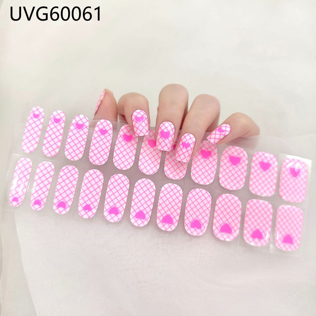 UV Gel Nail Sticker Semi-cured Semi-baked UV Nail Beauty Patch