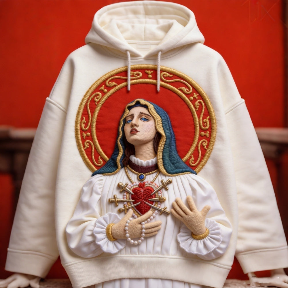 Fashionable Men's Loose-Fit Hooded Pullover Sweatshirt