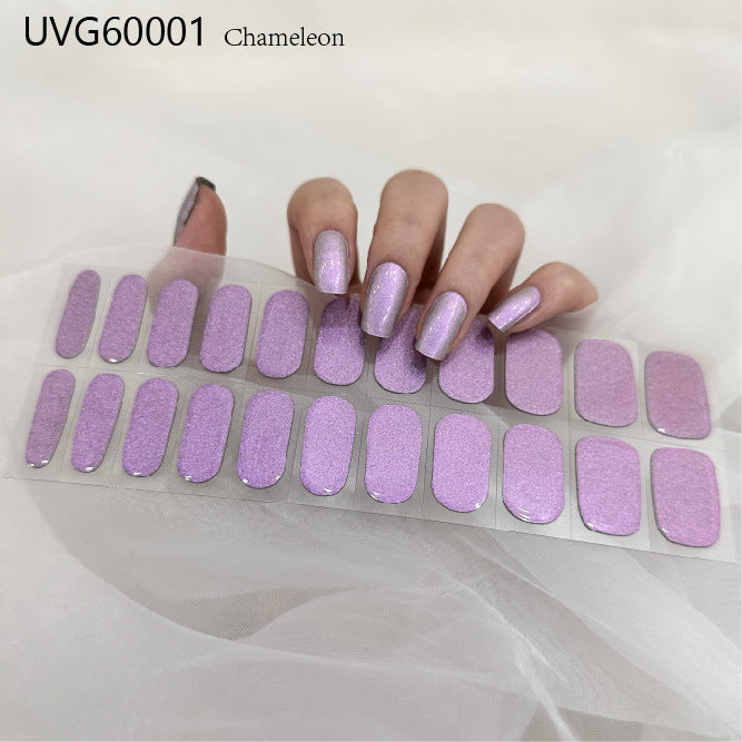 UV Gel Nail Sticker Semi-cured Semi-baked UV Nail Beauty Patch