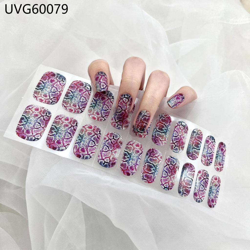 UV Gel Nail Sticker Semi-cured Semi-baked UV Nail Beauty Patch