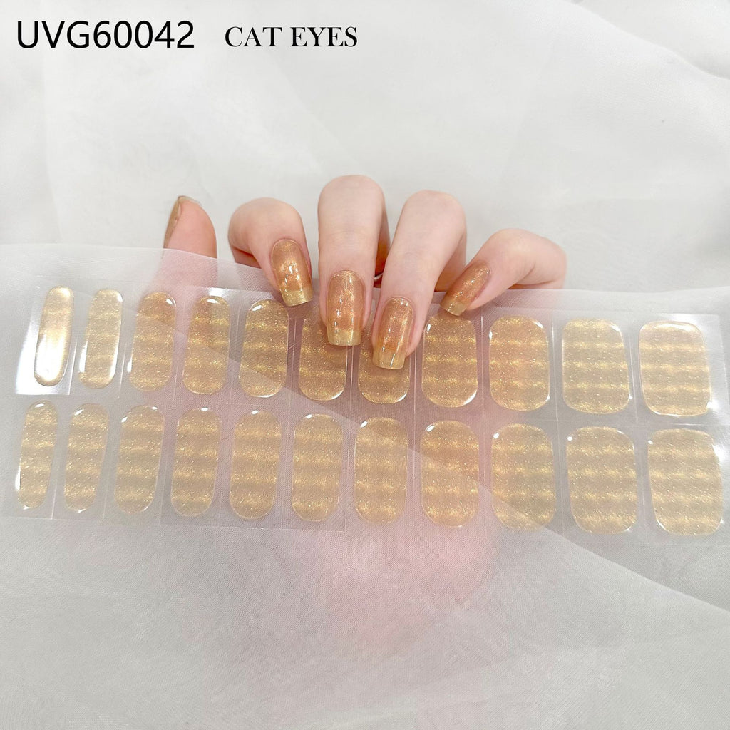 UV Gel Nail Sticker Semi-cured Semi-baked UV Nail Beauty Patch