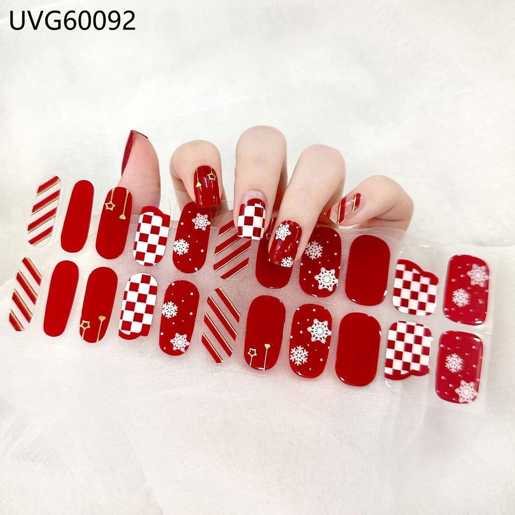 UV Gel Nail Sticker Semi-cured Semi-baked UV Nail Beauty Patch