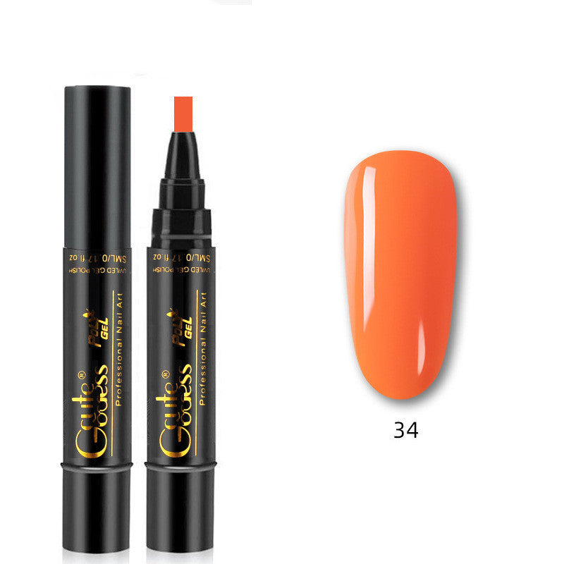 3 In 1 Nail Glue Pen  One-step Glue Phototherapy Plastic Nail Magnet Pen French Water Ripple Cat Eye Strong Magnet Pen DIY Manicure Tool Pen