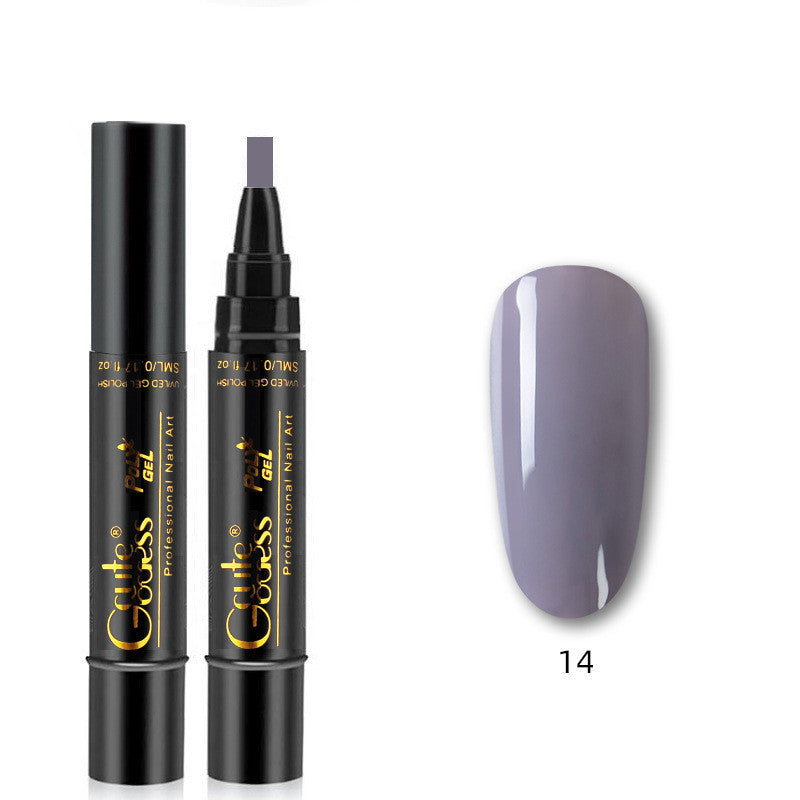 3 In 1 Nail Glue Pen  One-step Glue Phototherapy Plastic Nail Magnet Pen French Water Ripple Cat Eye Strong Magnet Pen DIY Manicure Tool Pen