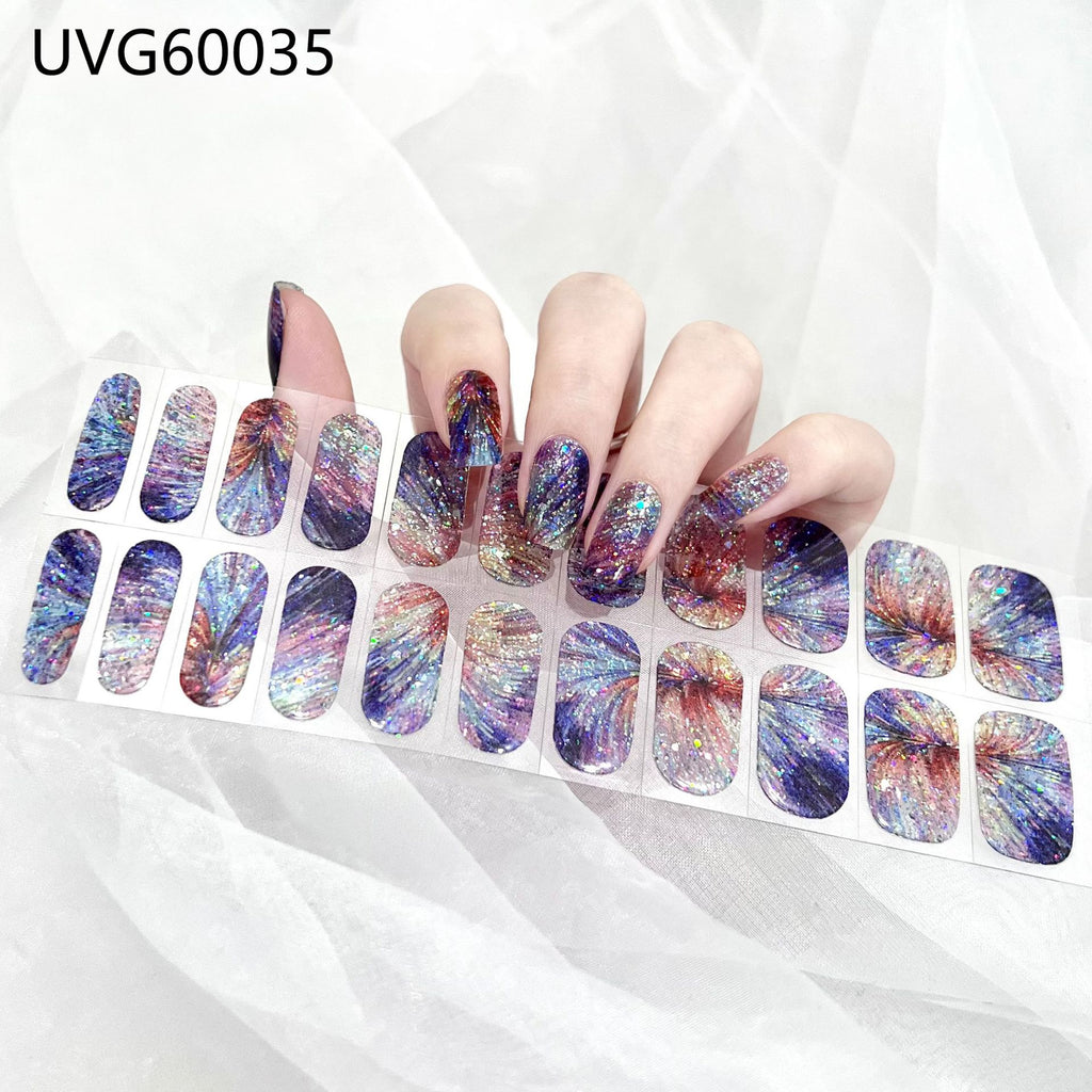 UV Gel Nail Sticker Semi-cured Semi-baked UV Nail Beauty Patch