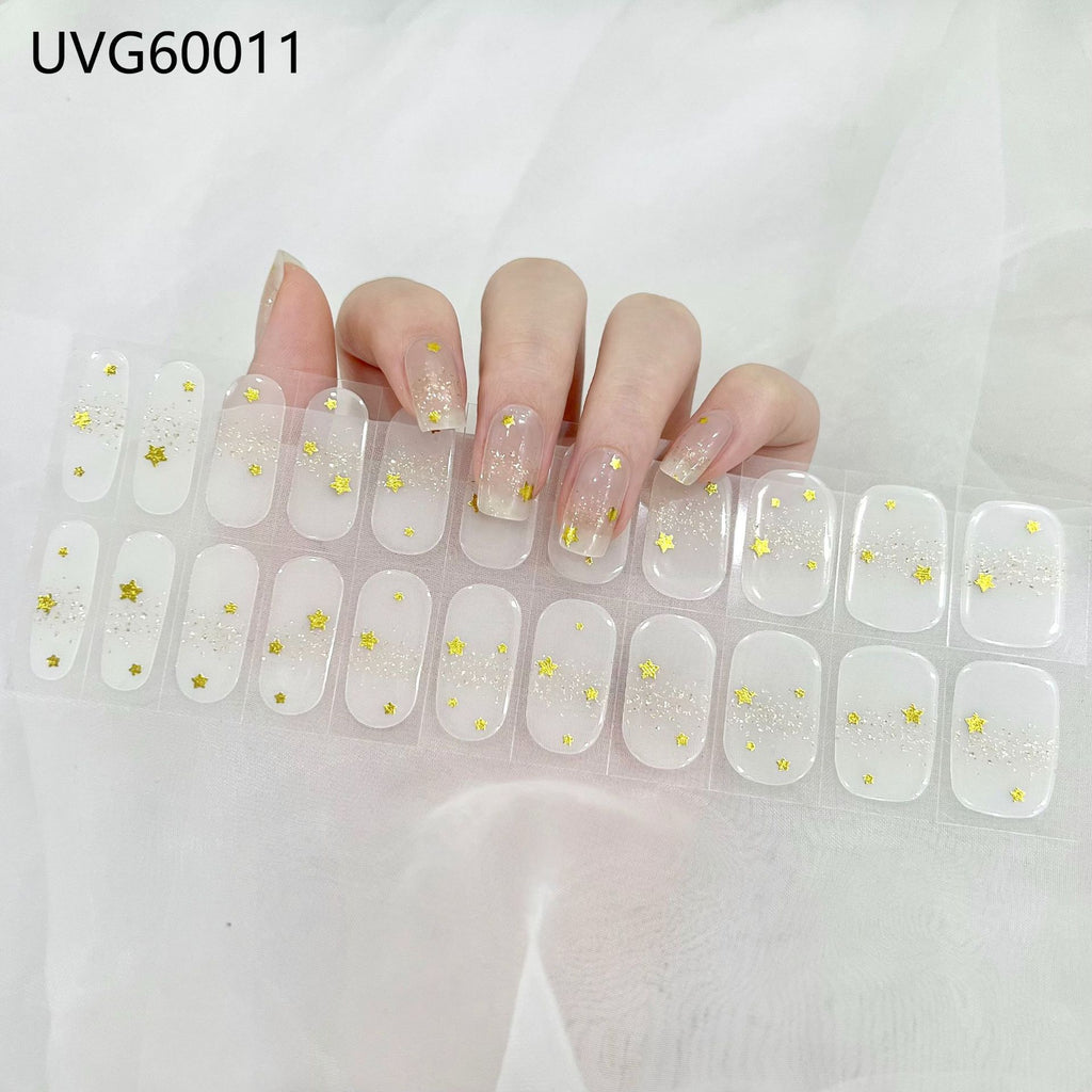 UV Gel Nail Sticker Semi-cured Semi-baked UV Nail Beauty Patch