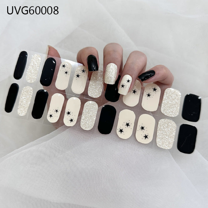 UV Gel Nail Sticker Semi-cured Semi-baked UV Nail Beauty Patch