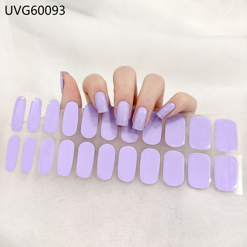 UV Gel Nail Sticker Semi-cured Semi-baked UV Nail Beauty Patch