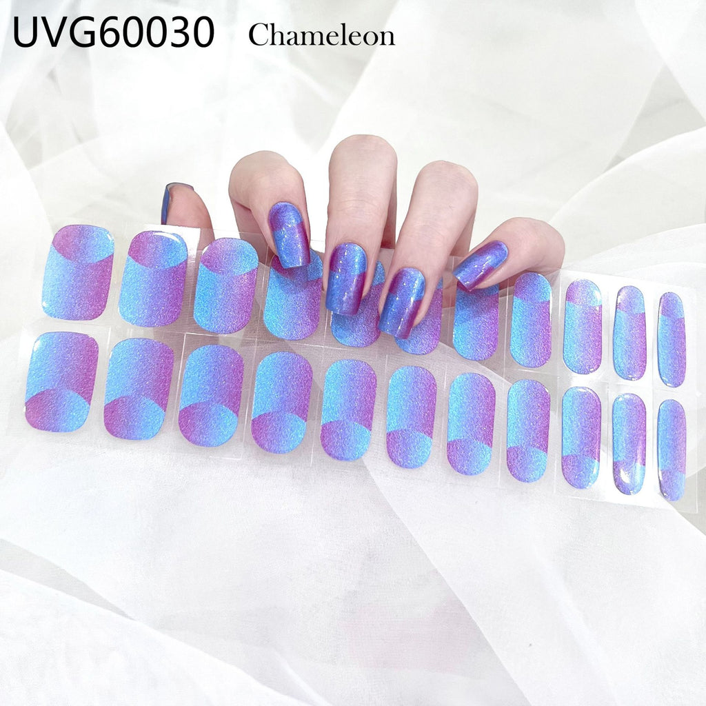 UV Gel Nail Sticker Semi-cured Semi-baked UV Nail Beauty Patch