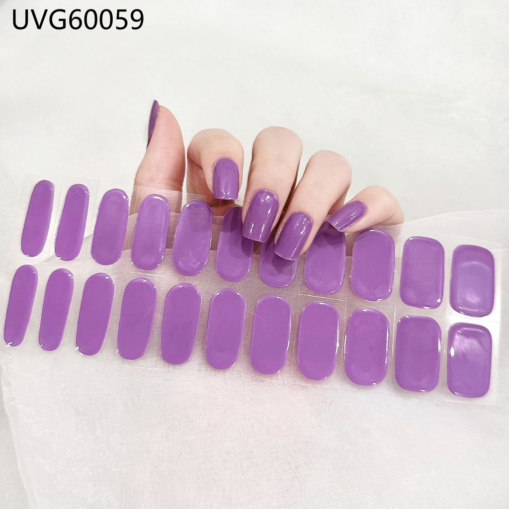 UV Gel Nail Sticker Semi-cured Semi-baked UV Nail Beauty Patch