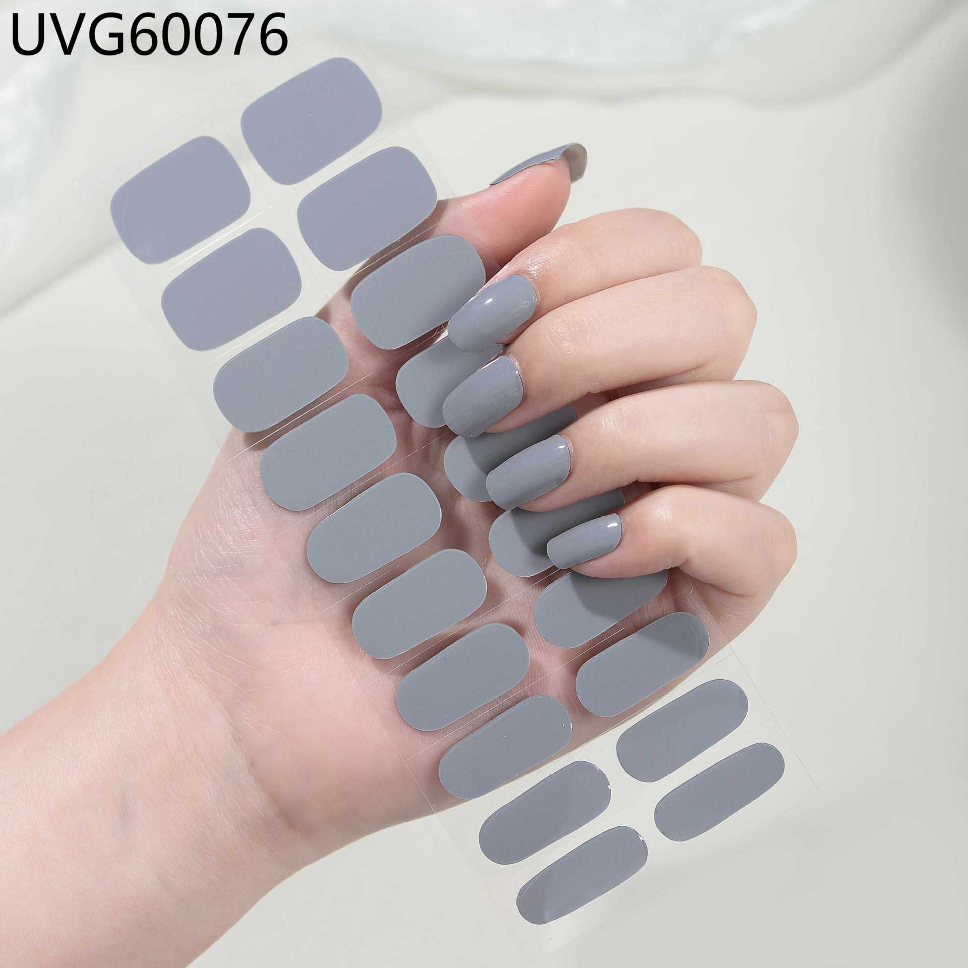 UV Gel Nail Sticker Semi-cured Semi-baked UV Nail Beauty Patch