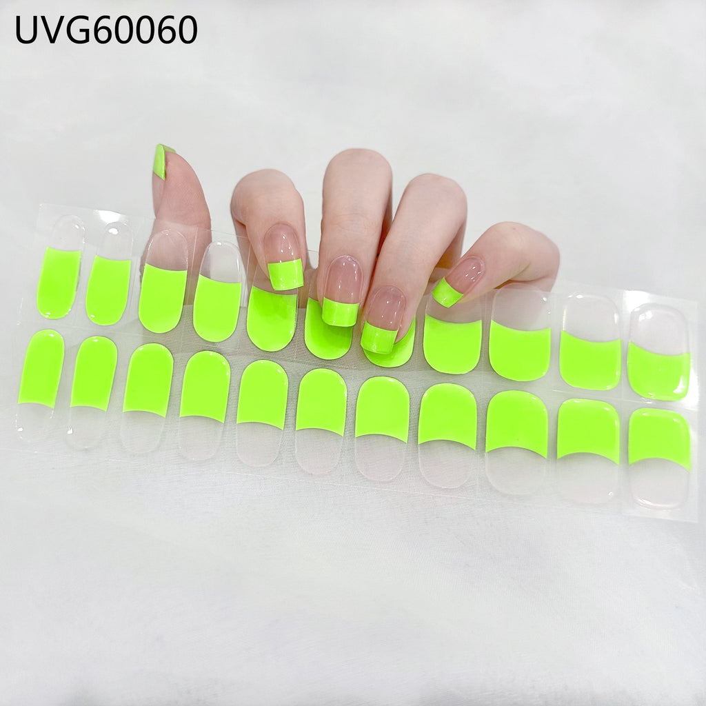 UV Gel Nail Sticker Semi-cured Semi-baked UV Nail Beauty Patch
