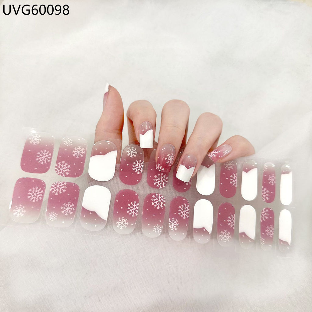 UV Gel Nail Sticker Semi-cured Semi-baked UV Nail Beauty Patch