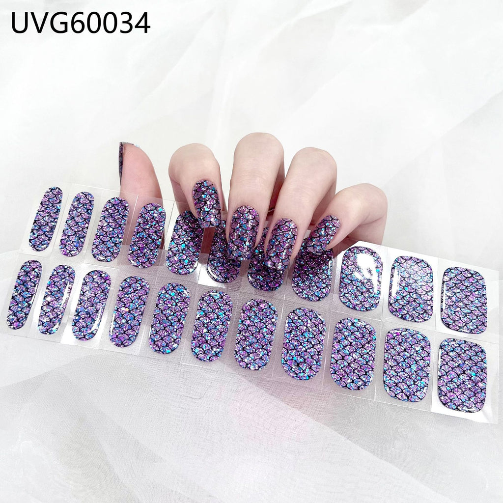 UV Gel Nail Sticker Semi-cured Semi-baked UV Nail Beauty Patch