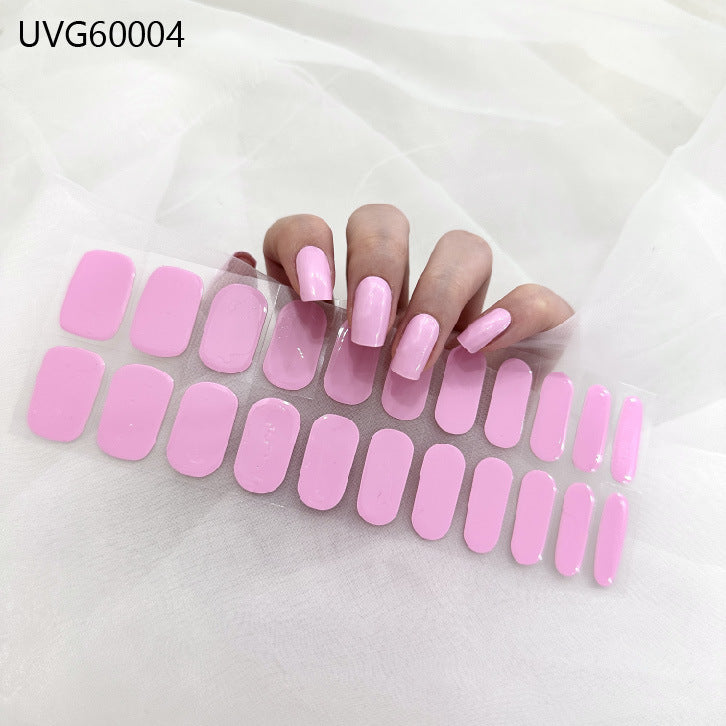UV Gel Nail Sticker Semi-cured Semi-baked UV Nail Beauty Patch