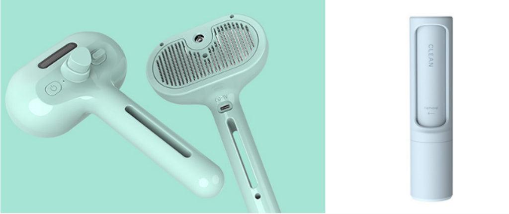 Pet Comb Self Cleaning Pets Hair Remover Brush For Dogs Grooming Tools Dematting Comb Built-in Mist Humidifier Pet Products