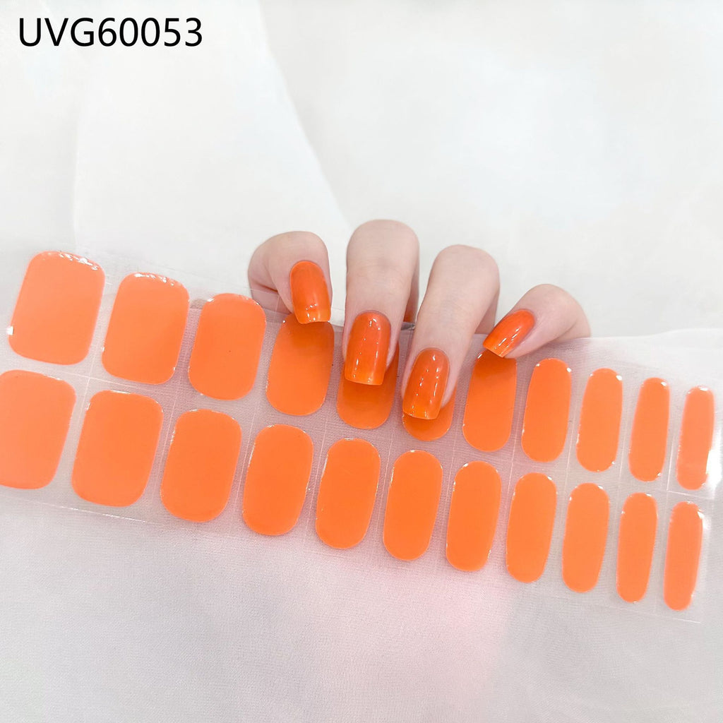 UV Gel Nail Sticker Semi-cured Semi-baked UV Nail Beauty Patch