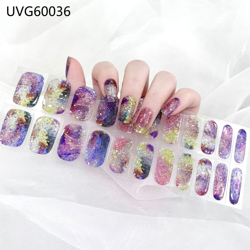 UV Gel Nail Sticker Semi-cured Semi-baked UV Nail Beauty Patch