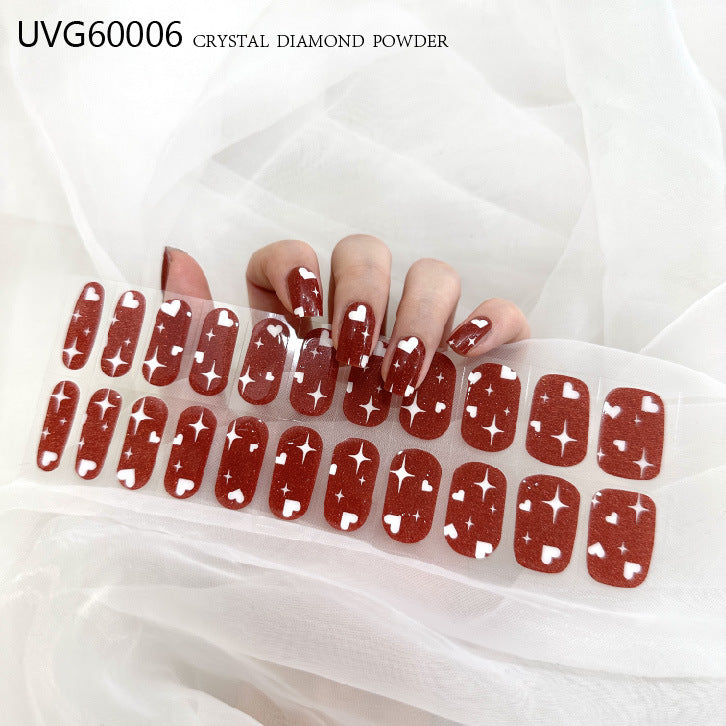 UV Gel Nail Sticker Semi-cured Semi-baked UV Nail Beauty Patch
