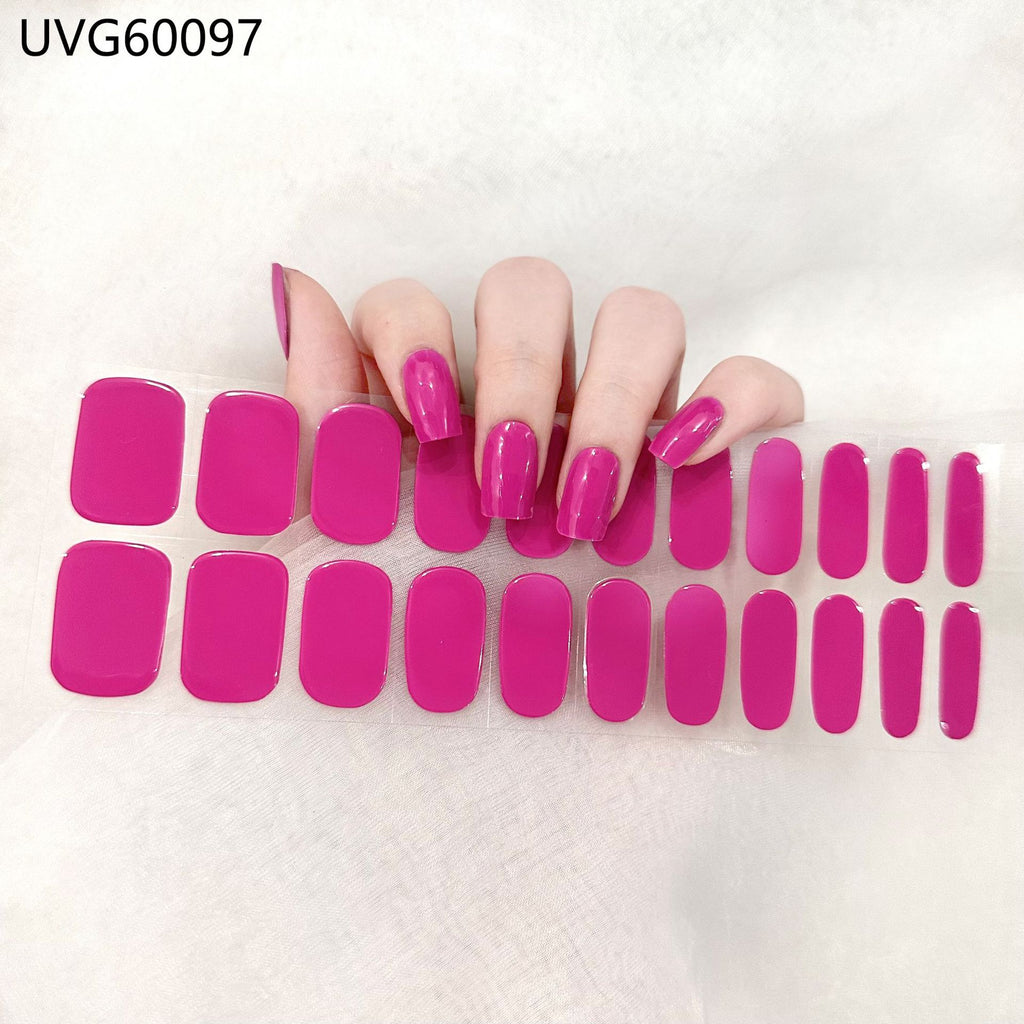 UV Gel Nail Sticker Semi-cured Semi-baked UV Nail Beauty Patch