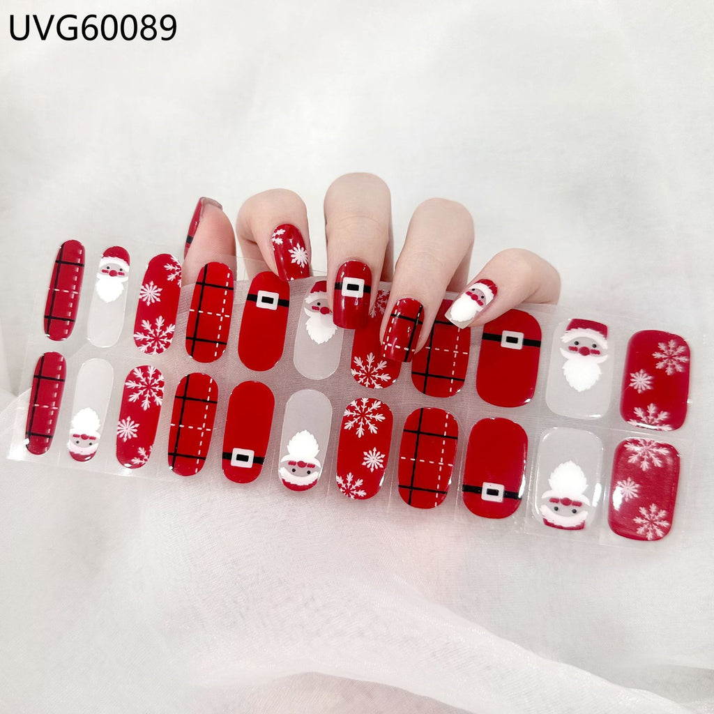 UV Gel Nail Sticker Semi-cured Semi-baked UV Nail Beauty Patch