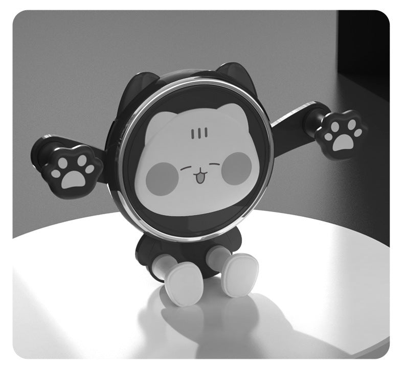 Car Bracket Car Navigation Cartoon Cute Women