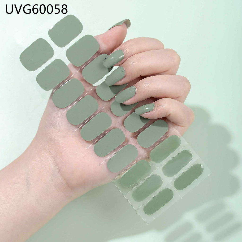 UV Gel Nail Sticker Semi-cured Semi-baked UV Nail Beauty Patch