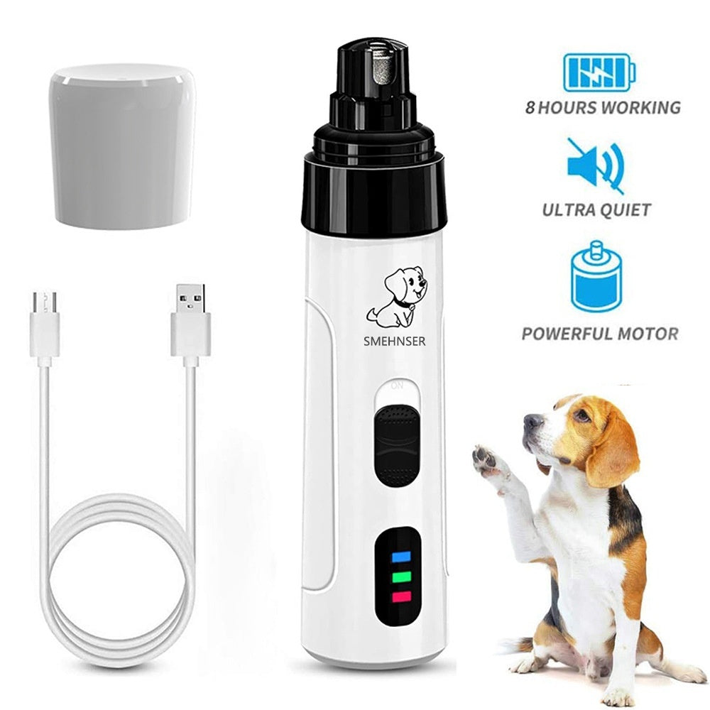 Pet Automatic Nail Piercing Device 3-speed LED Electric