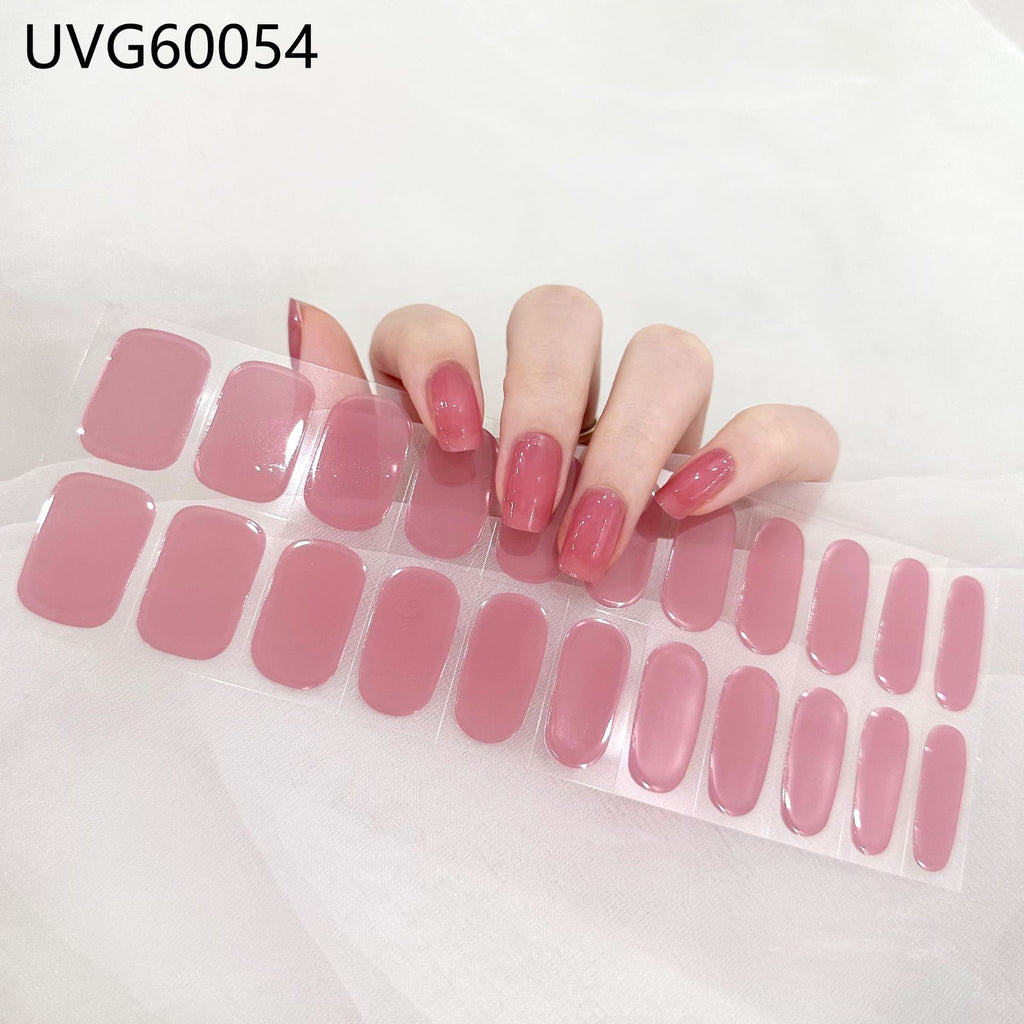 UV Gel Nail Sticker Semi-cured Semi-baked UV Nail Beauty Patch
