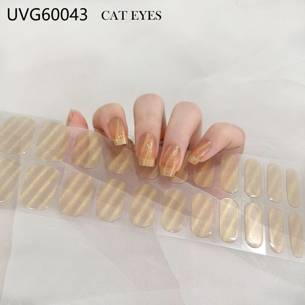 UV Gel Nail Sticker Semi-cured Semi-baked UV Nail Beauty Patch