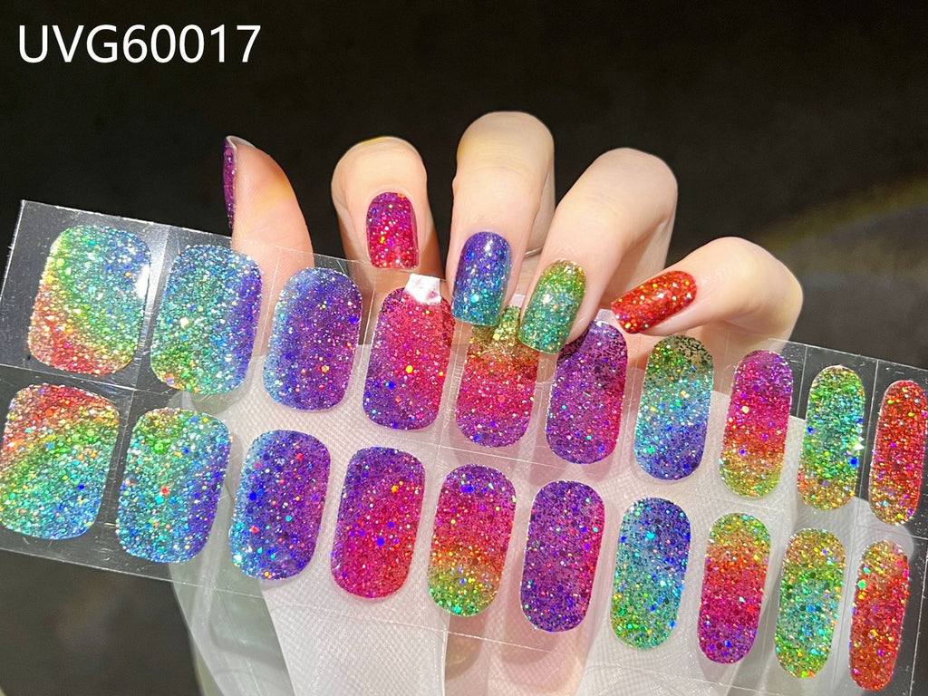 UV Gel Nail Sticker Semi-cured Semi-baked UV Nail Beauty Patch