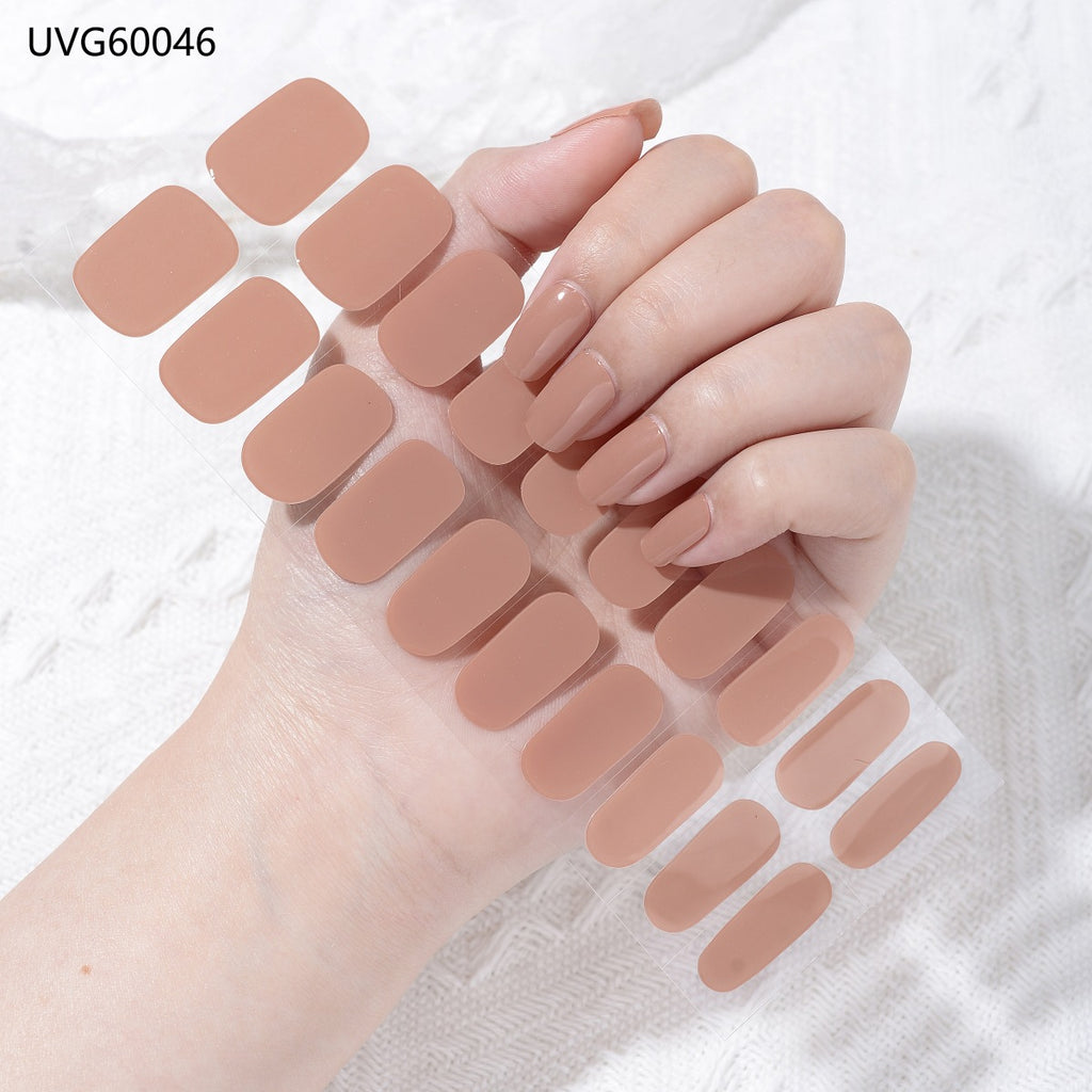 UV Gel Nail Sticker Semi-cured Semi-baked UV Nail Beauty Patch